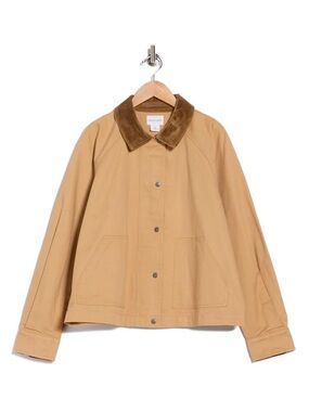 Melrose and Market cropped
twill barn jacket